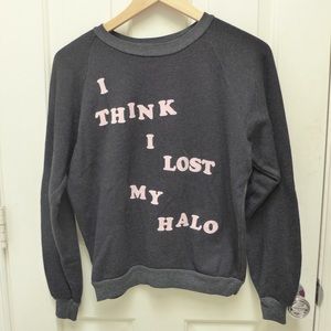 Wildfox Ex Angel Lost My Halo Sweatshirt, size M